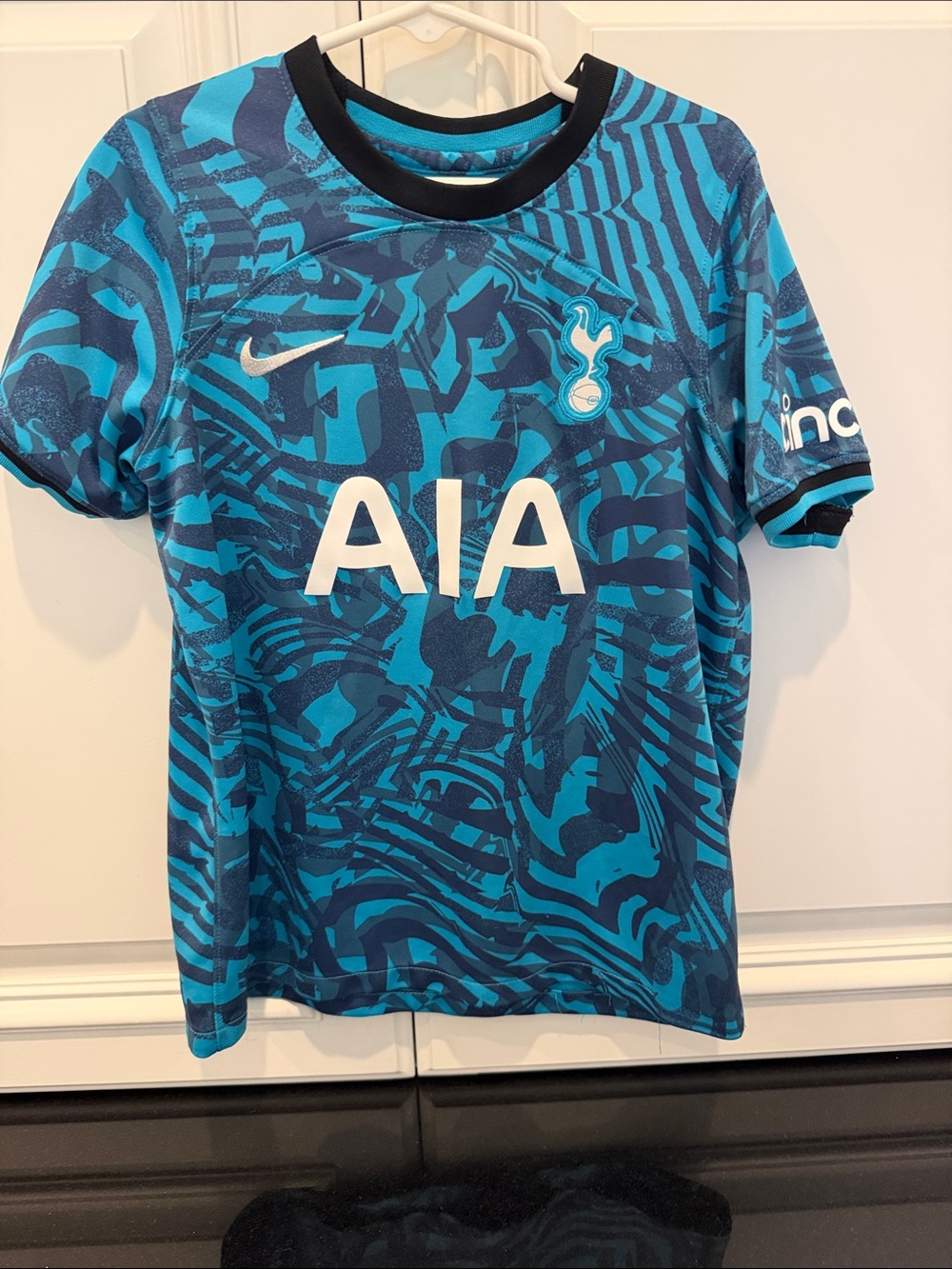 Nike Boys/ Kids' Blue Patterned Tottenham Training Jersey